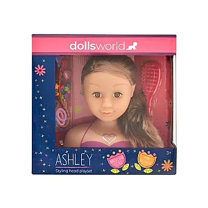 DollsWorld Ashley, Cap de păpușă pentru coafat 