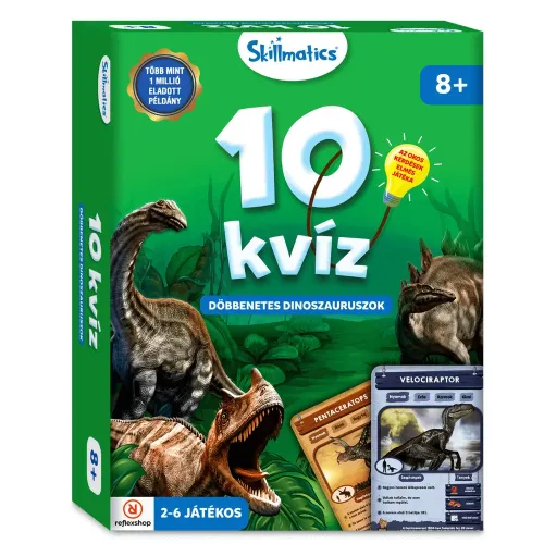 Skillmatics 10 Kvíz – Döbbenetes dinoszauruszok