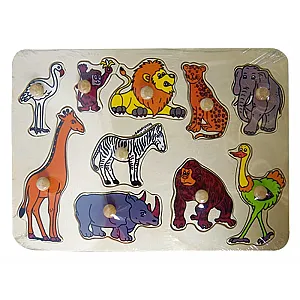 Puzzle din lemn – Animale din Africa