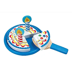 Melissa&Doug Set cu tort si pizza din lemn
