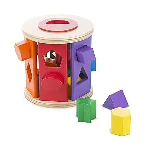 Melissa&Doug Cilindru din lemn cu forme