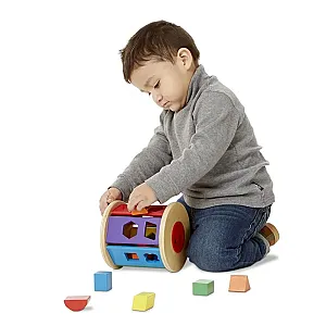 Melissa&Doug Cilindru din lemn cu forme