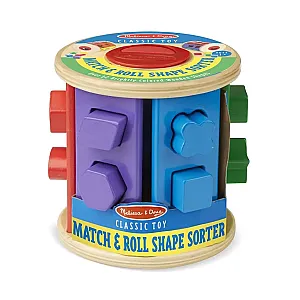 Melissa&Doug Cilindru din lemn cu forme