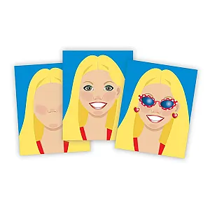 Melissa & Doug Creează un chip – set de stickere