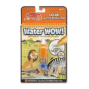 Melissa & Doug Water WOW! Safari – Carte de colorat cu apă