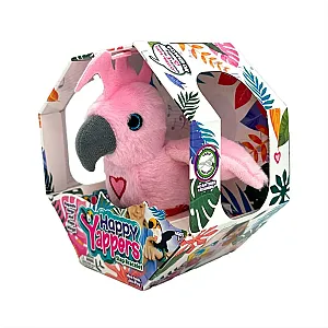 Happy Yappers pluș interactiv – cacadu roz