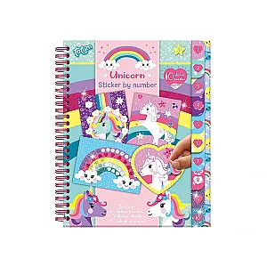 Totum Carte lipire după numere: unicorn