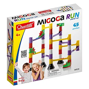 Quercetti Set de piste pentru bile, 45 piese