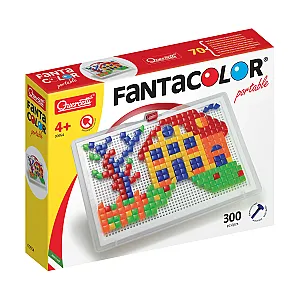 Quercetti Fantacolor Mozaik hordozható táblával, 300 darabos