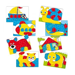 Quercetti Fantacolor Baby mozaic, 33 piese