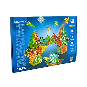 Geomag Magnetic Tiles, 60 piese