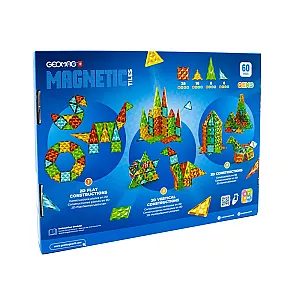 Geomag Magnetic Tiles, 60 piese